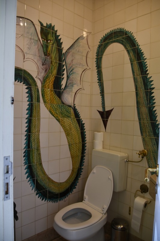 トイレのアズレージョ in Portugal Lisboa