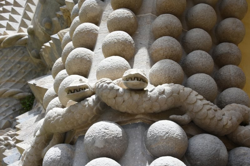 ペーナ宮殿の彫刻8 in Portugal Sintra